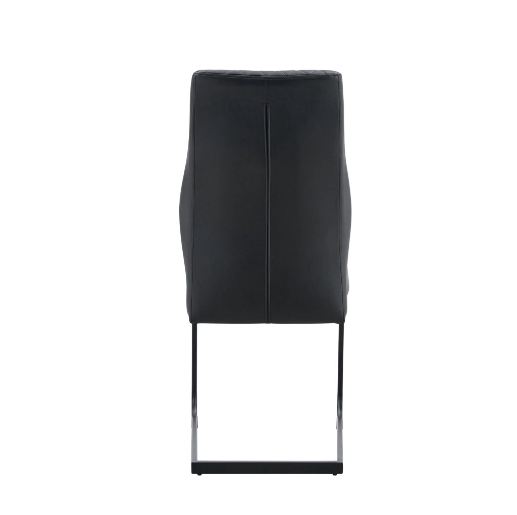Set tavolo e 2 sedie con tavolo rotondo 60 cm in MDF nero e noce, stile moderno