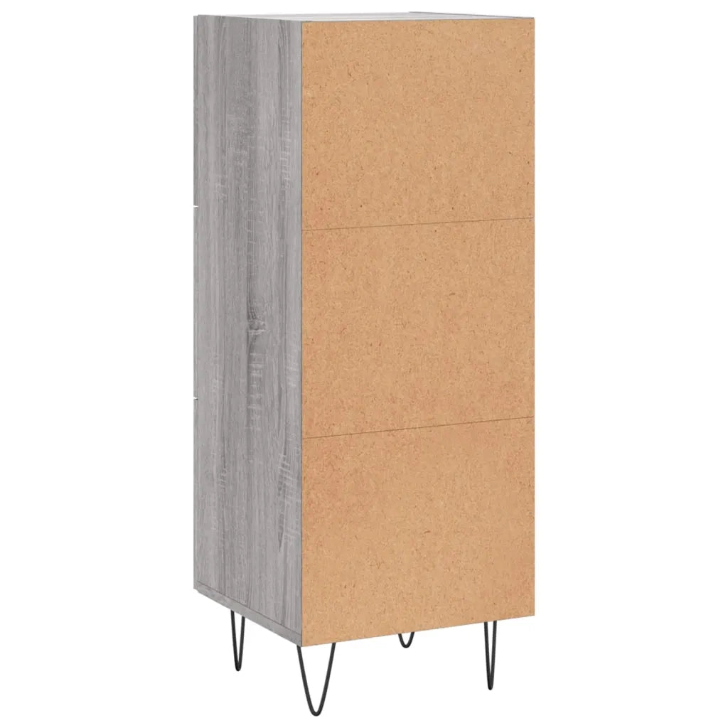 Credenza-Buffet-Armadio da cucina Grigio Sonoma 34,5x34x90 cm in Legno Multistrato 422846
