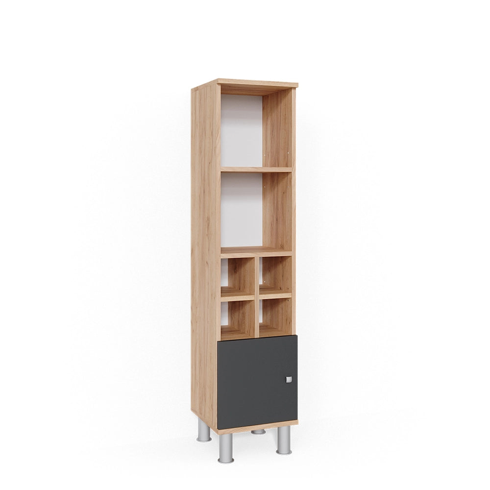 Mobiletto bagno Fynn Antracite 30 x 130.6 cm porta piccola Vicco