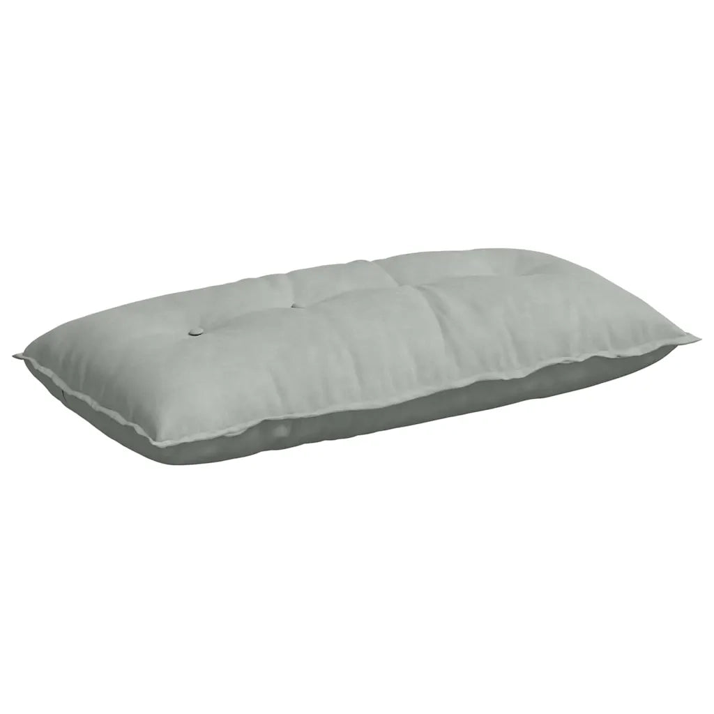 Cuscino per Schiena | Cuscino dorsale Grigio chiaro 100 x 50 cm Tessuto in Cords