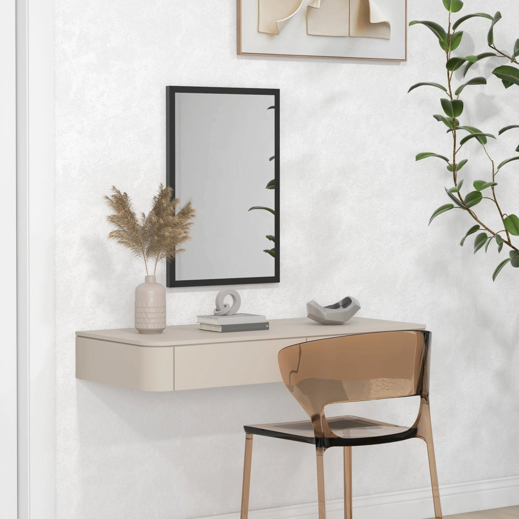 Specchio da parete rettangolare ¨C Xylo ¨C legno nero 60x40 cm