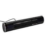 Riscaldatore ad infrarossi in Alluminio Nero 70x14 cm 17 cm mod. infrarossi con controllo remoto e lampada alogena
