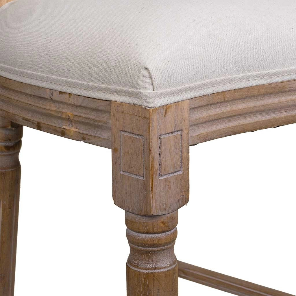 Sgabello in legno panna52x46x116h