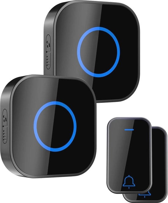 Deurbel Senso Wi-Fi con 38 Melodie e 350m di Raggio - Impermeabile e Resistente ai Cambiamenti di Temperatura