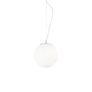Sospensione Moderna Mapa Vetro Bianco 1 Luce E27 D20Cm