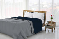 Lenzuolo Sopra in Tinta Unita Blu Scuro 1 Piazza e Mezzo