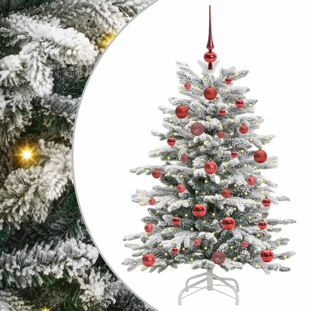 Albero di Natale Artificiale con Rami Pieghevoli Bianco 120 cm 3395622