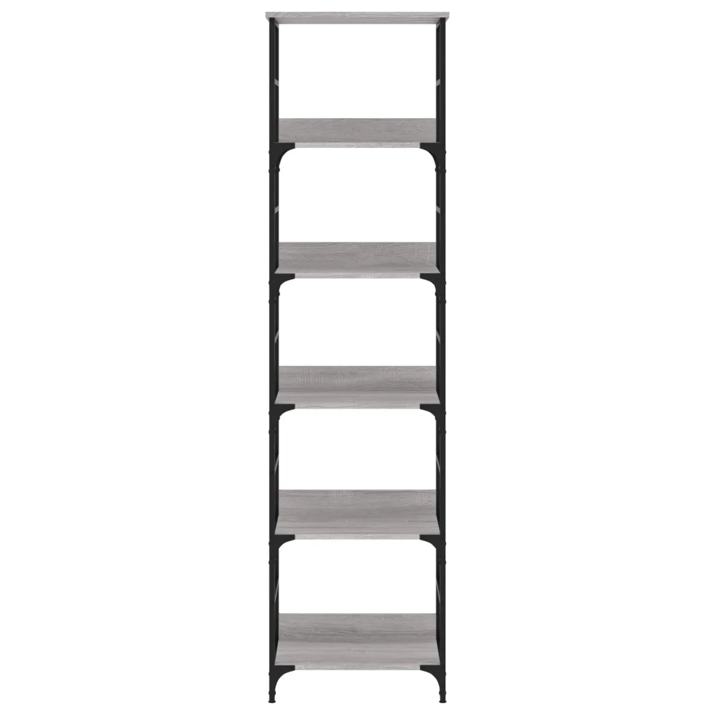 Libreria Grigio Sonoma 50x33x188,5 cm in Legno Multistrato
