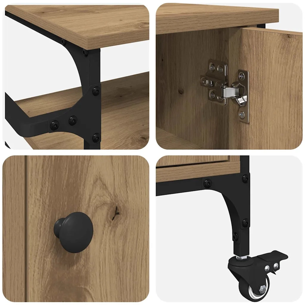 Carrello da Cucina Rovere artigianale 87,5 x 39 x 84,5 cm 871664