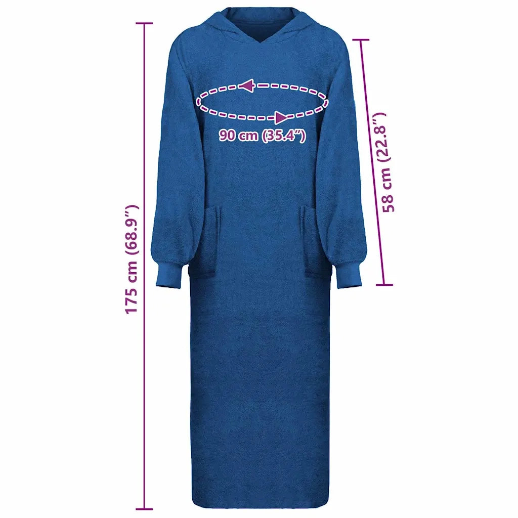 vidaXL Robe KINN Navy xxl Cotone