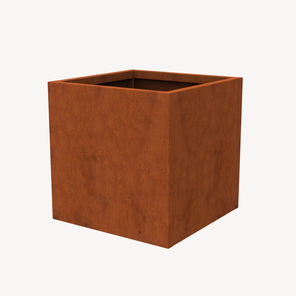 Fioriera Vaargel in Acciaio Corten Portafiori 60x60x60 cm - Marrone Ossidato casa.pro