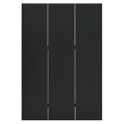 Paravento a 3 Pannelli Nero 120x180 cm in Acciaio 335895