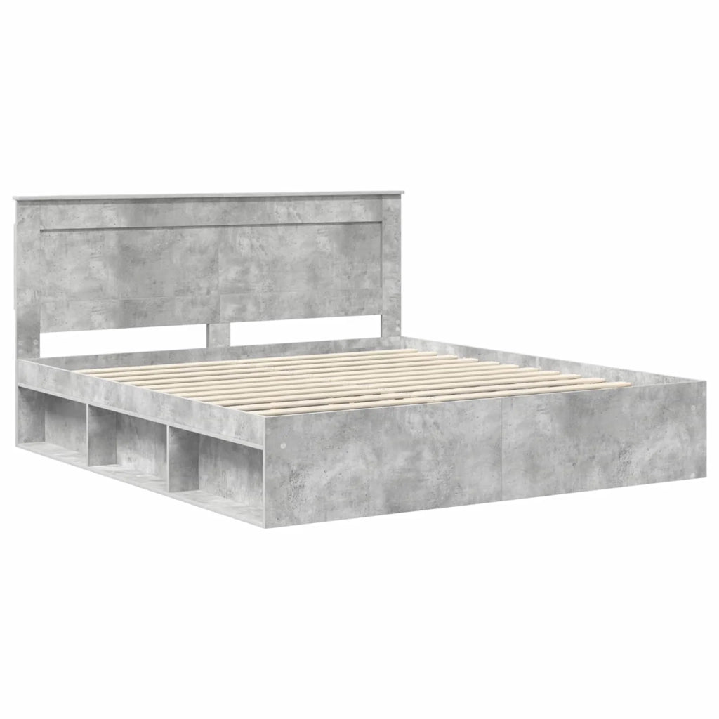 Struttura del letto Calcestruzzo 180 x 200 cm Pino massello 3410059