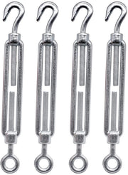 Set di ganci e viti da serraggio in acciaio inossidabile - set di 4 - M8
