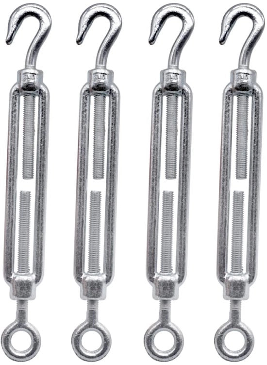 Set di ganci e viti da serraggio in acciaio inossidabile - set di 4 - M8