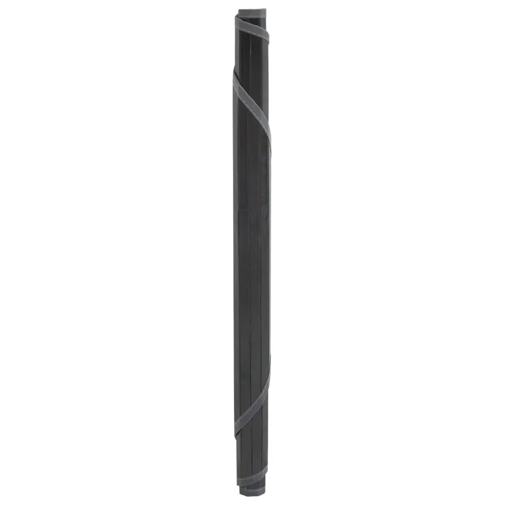 vidaXL Tappeto Rotondo Grigio 80 cm in Bambù
