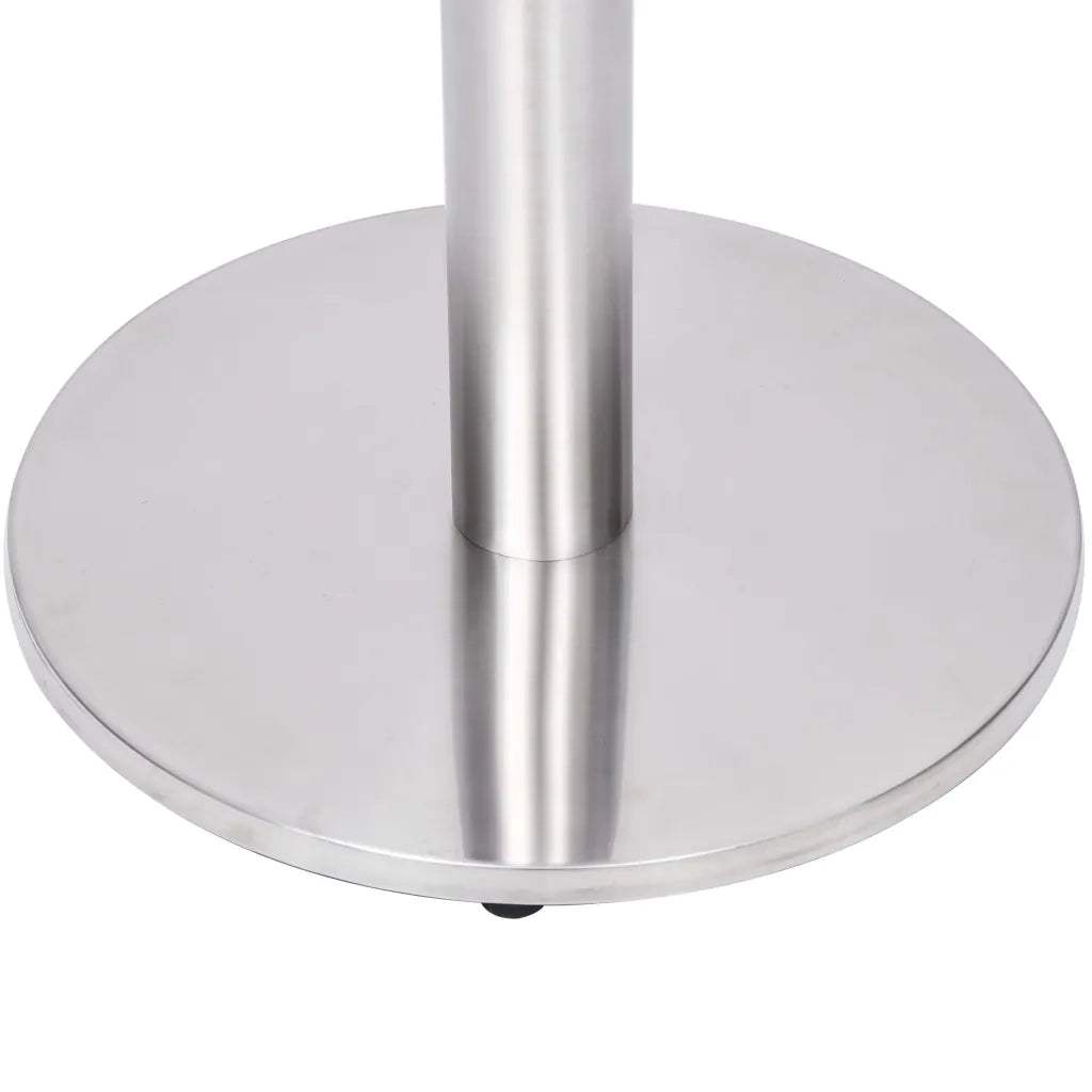 Gamba per Tavolino da Bar Argento Ø45x107 cm in Acciaio Inox 325440