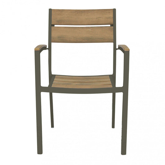 Poltrona Cayman 56x58x85 h cm in Alluminio Taupe