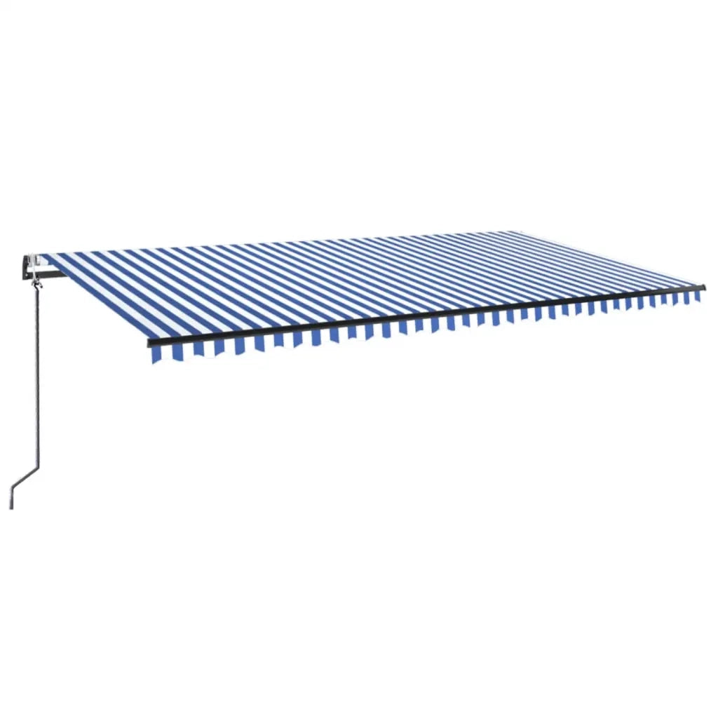 TendaAutomatica con Sensore Vento e LED 600x300 cm Blu Biancacod mxl 72647