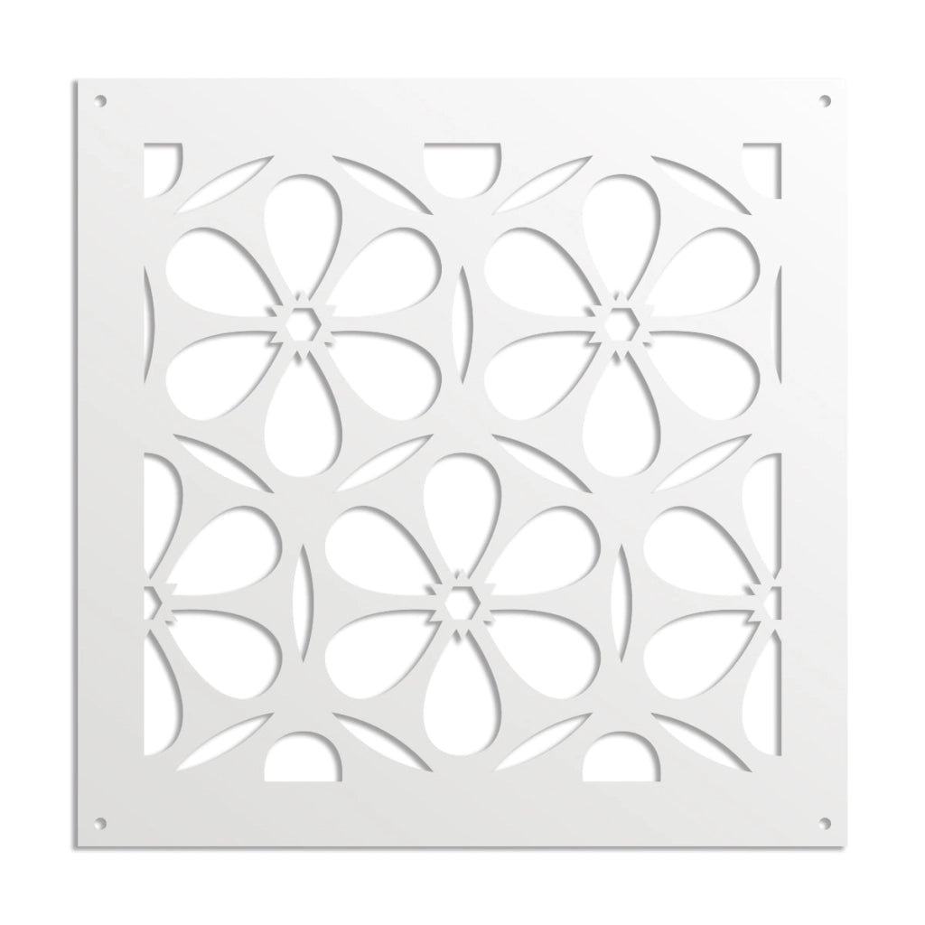 ESAPRIME - Pannello in PVC traforato - Parasole Colore: bianco, Misura: 73x73 cm