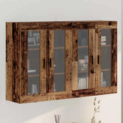 vidaXL Armadi da Muro 2 pcs Legno vecchio 69.5 x 34 x 90 cm