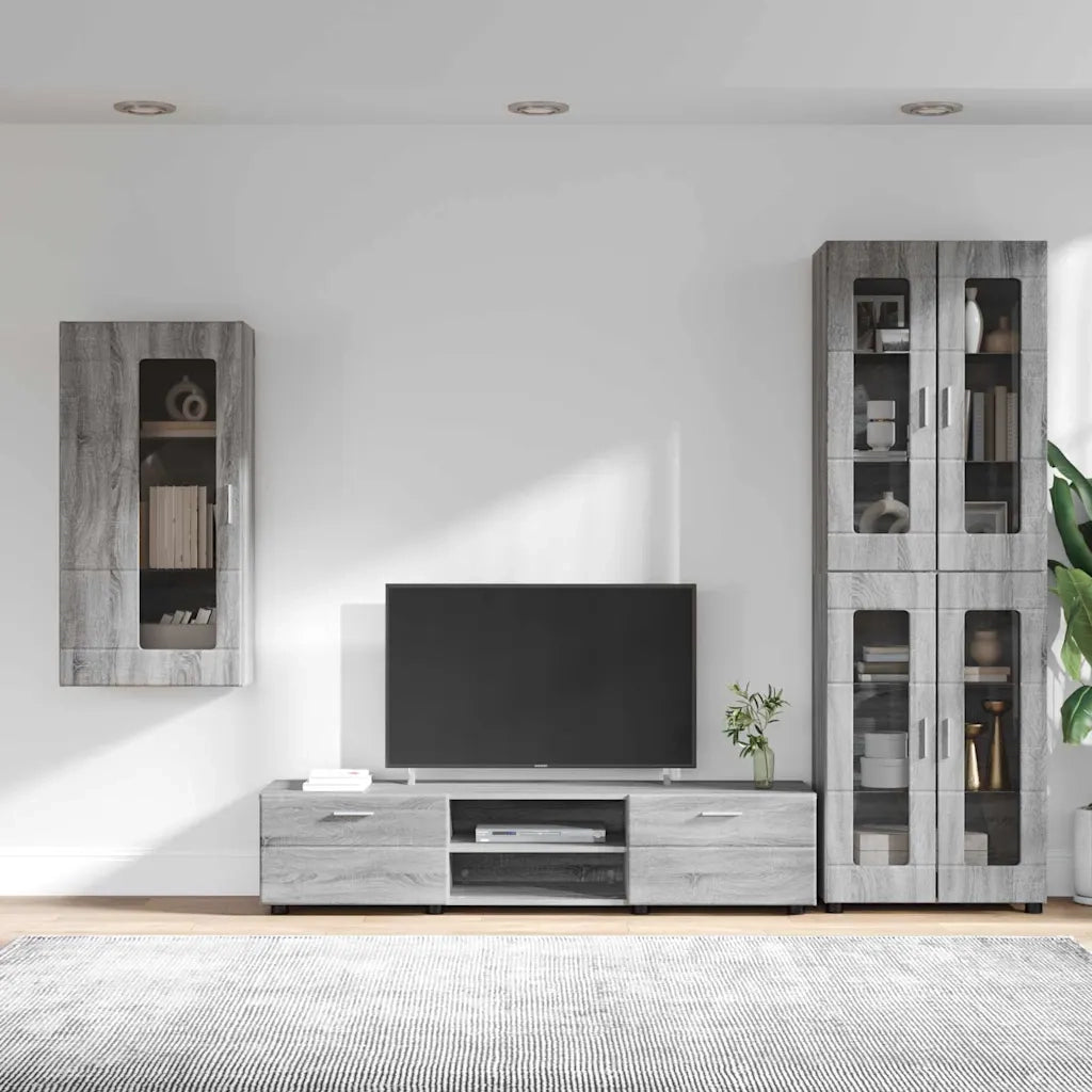 Set mobile TV FLORIN 3 pcs Grigio Sonoma Legno multistrato 3397950