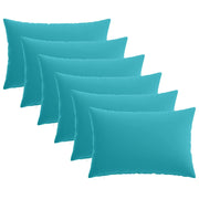 Federa 6 pcs HEERLEN Turchese 50 x 80 cm Poliestere 912062