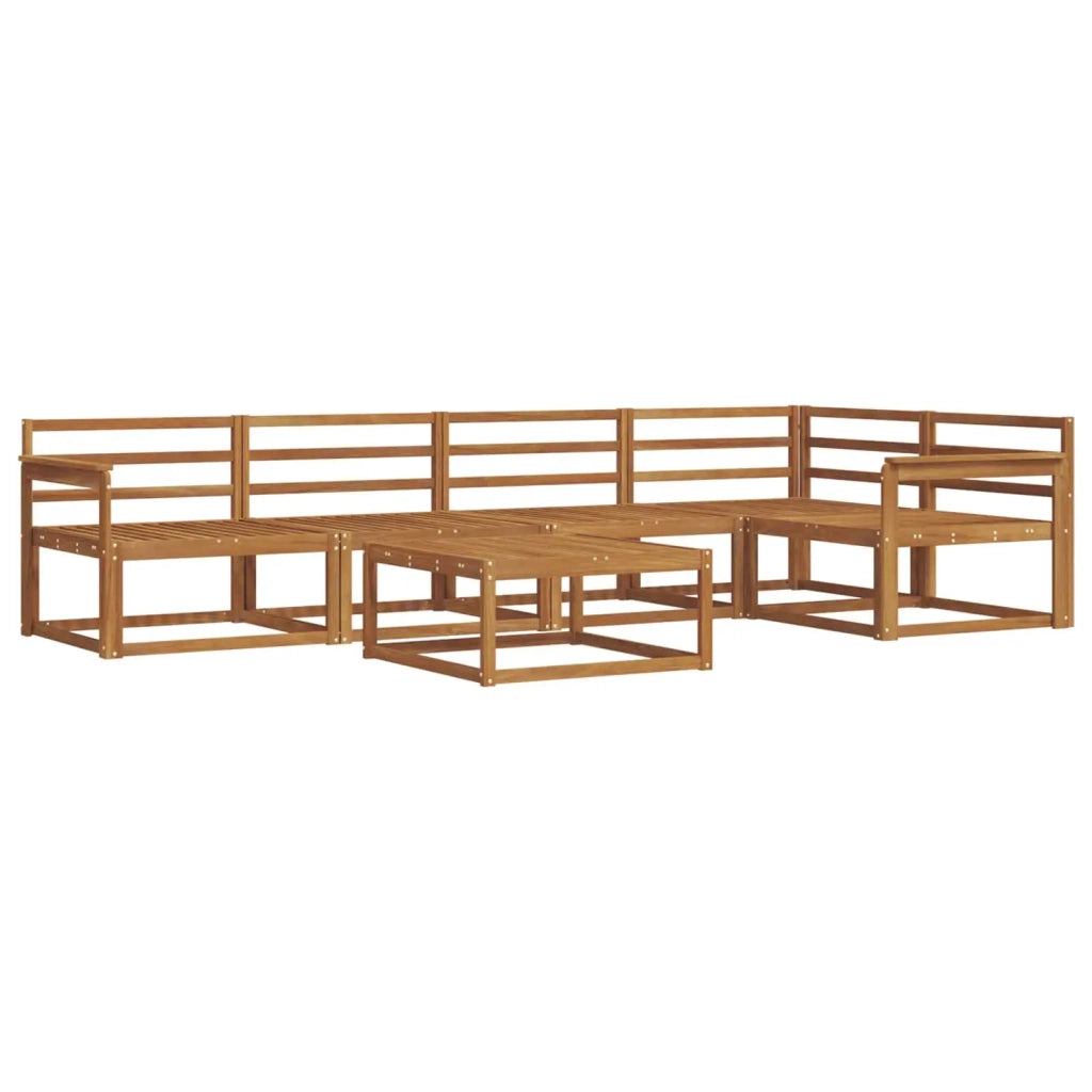 Set di divani da esterno 6 pcs Naturale