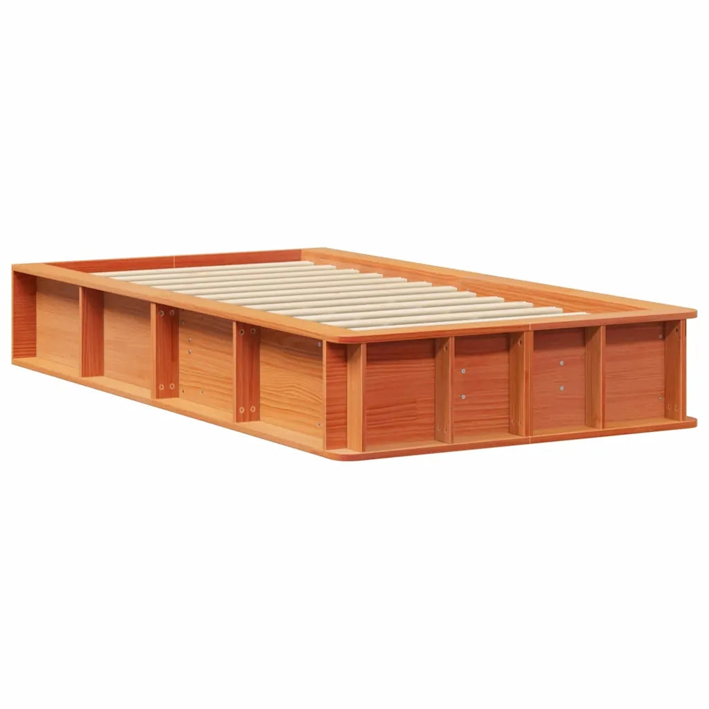 Struttura del letto Marrone cerato 90 x 190 cm Pino massello 3385741