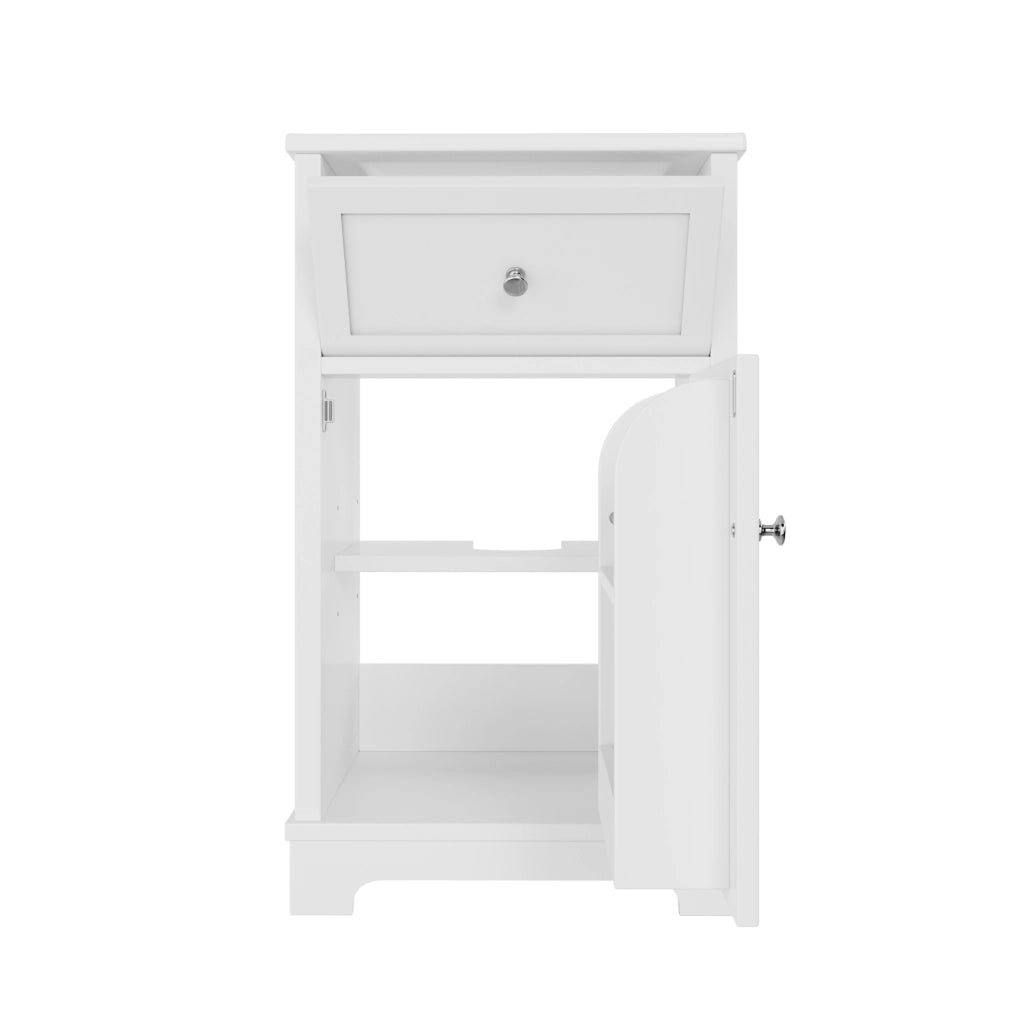 Mobile bagno con lavabo integrato 51x46x87 cm, MDF laccato, bianco