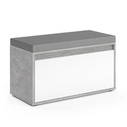 Vicco Panca scarpiera da ingresso Calcestruzzo 80 x 45 cm