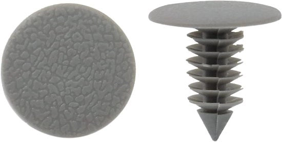 Bulloni di protezione per porte auto in plastica grigia - Set di 50 pezzi