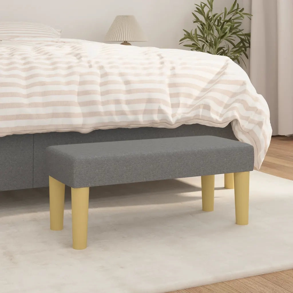 Panca Grigio Scuro 70x30x30 cm in Tessuto CFW8003547