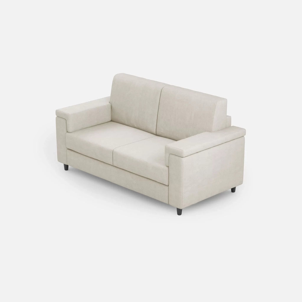 Divano marrak 2 posti (due sedute da 60cm) misure esterne l.148cm | latte - Mobili 2G