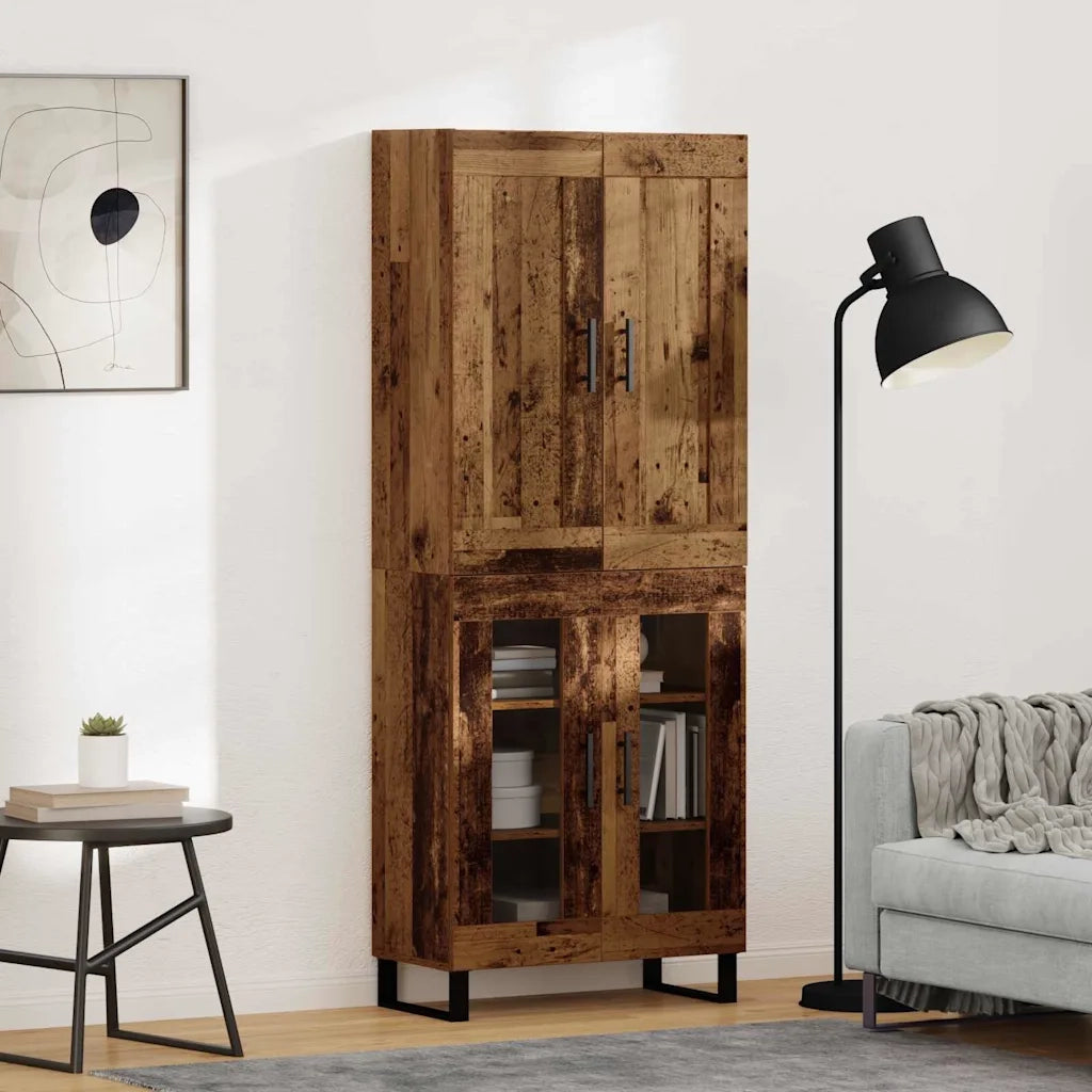 Credenza-Buffet-Armadio da cucina Legno vecchio 69,5 x 34 x 180 cm Legno multistrato 101648