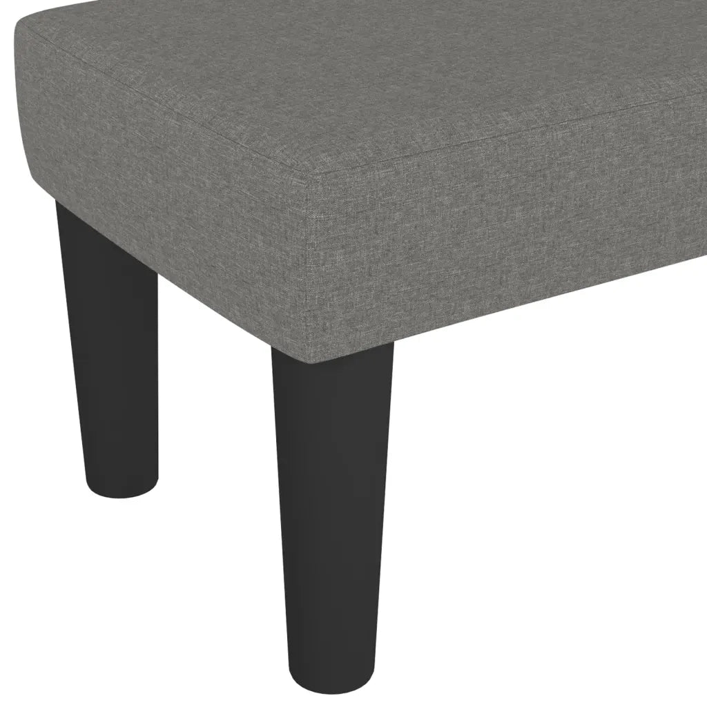 Panca Grigio Scuro 100x30x30 cm in Tessuto CFW1151603