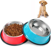 Bacchette per cani in acciaio inossidabile, antiscivolo per cuccioli, gatti, ciotole e secchielli da cibo e acqua (S-350 ml)