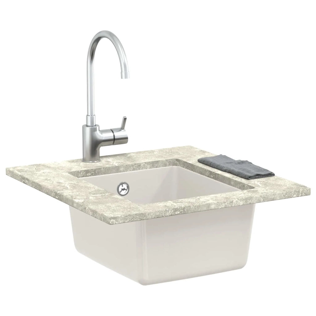 Lavello Bianco 370 x 460 mm 80% Quarzo e 20% Resina