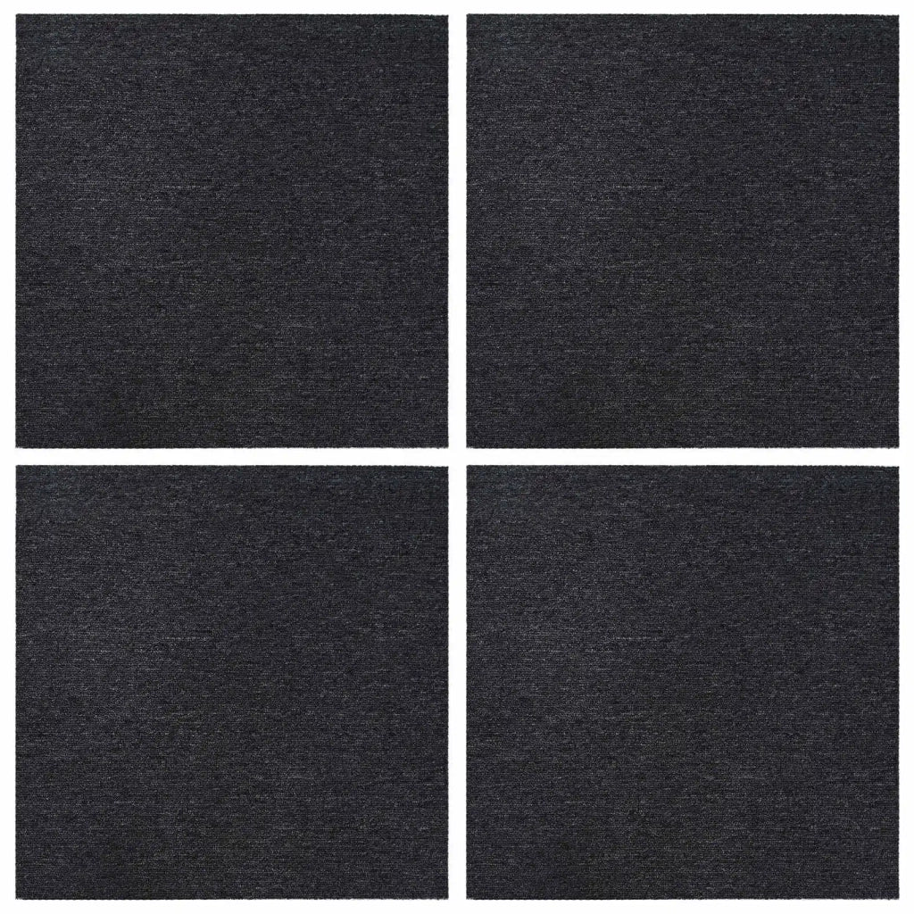Piastrella per Tappeto Grigio Scuro 50 x 50 cm 4 pcs 42032450