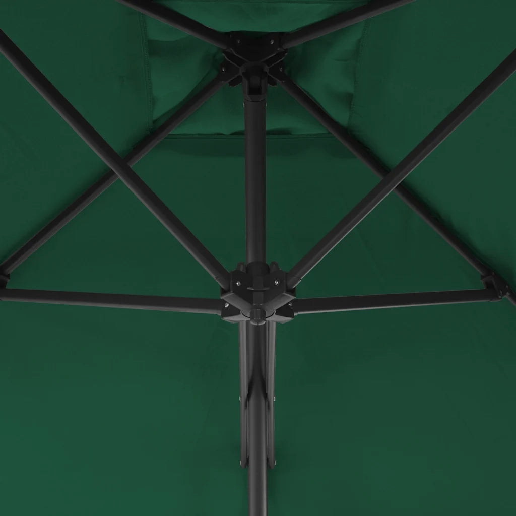 Ombrellone da Esterni con Palo in Acciaio 250x250 cm Verde cod mxl 15531