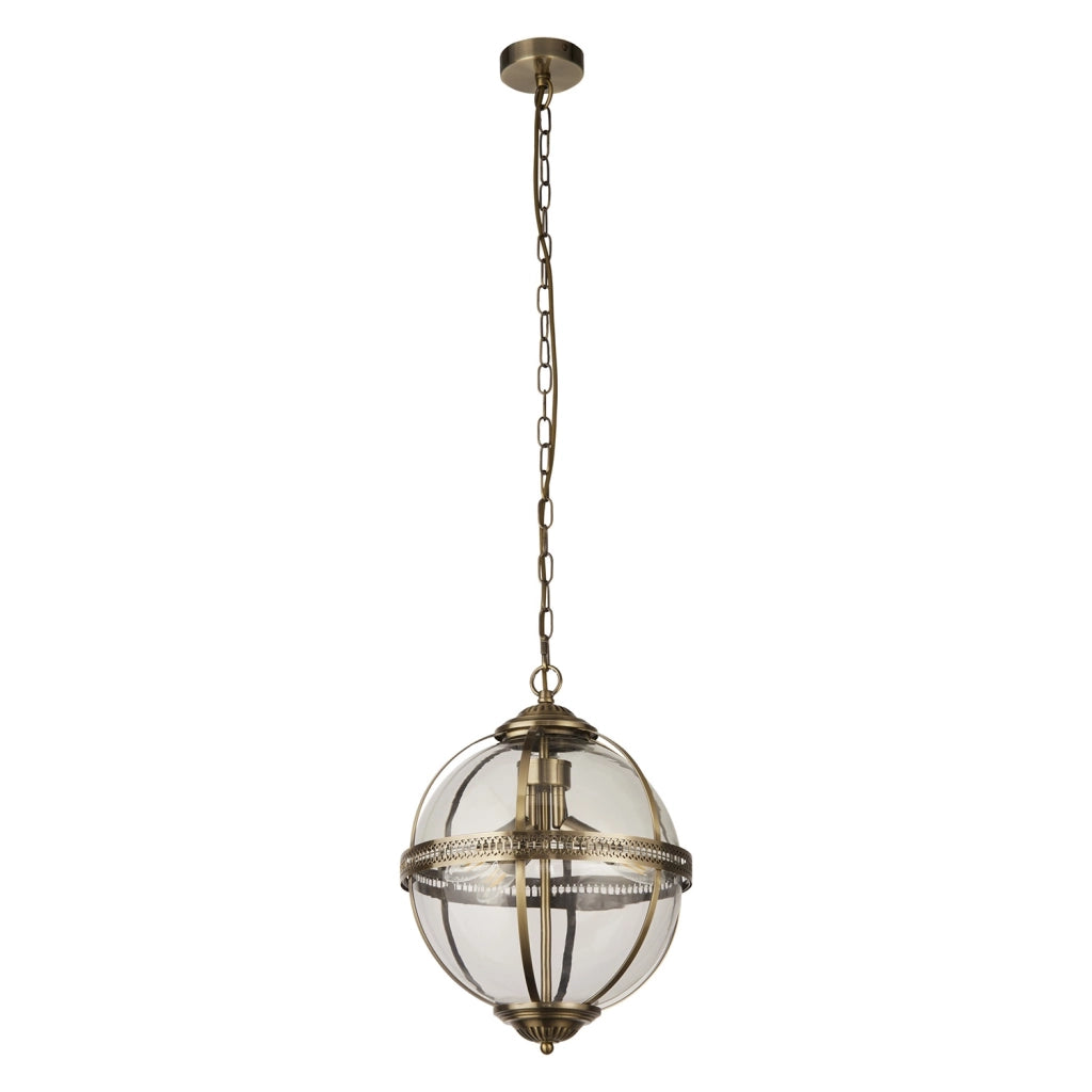 Lampadario Contemporaneo Corona Acciaio Ottone Vetro 3 Luci E14