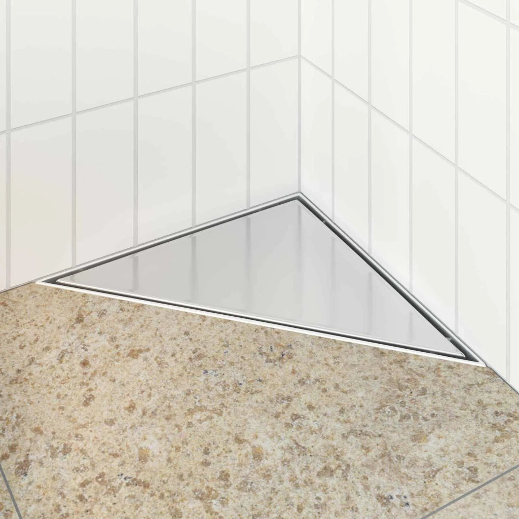 Scarico Doccia Triangolare 2 in 1 Argento 32 x 32 x 7,5 cm 42015936