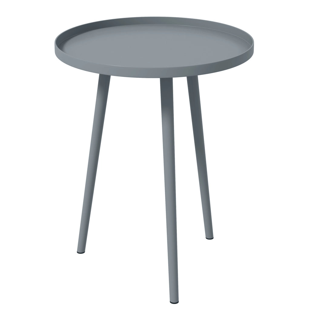 Tavolino da caff¨¨ ¨C zephmum ¨C Grigio, Acciaio, 40x40x50 cm
