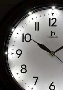 Lowell Justaminute 00884 orologio da parete e da tavolo Orologio al quarzo Rotondo Nero, Bianco