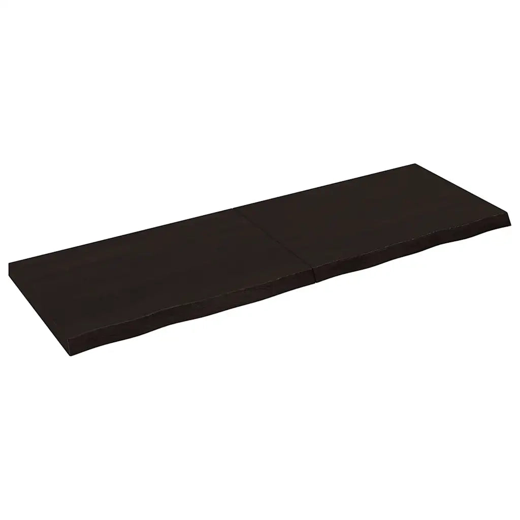 Piano Bagno Marrone Scuro 180x60x(2-6)cm Legno Trattatocod mxl 71884