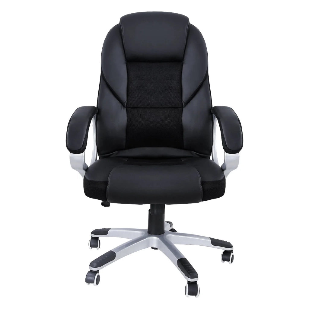 Sedia da ufficio ergonomica classica nera 150 kg max 0512009