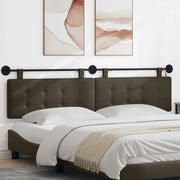 Testiera sospesa Con luce LED Grigio Similpelle