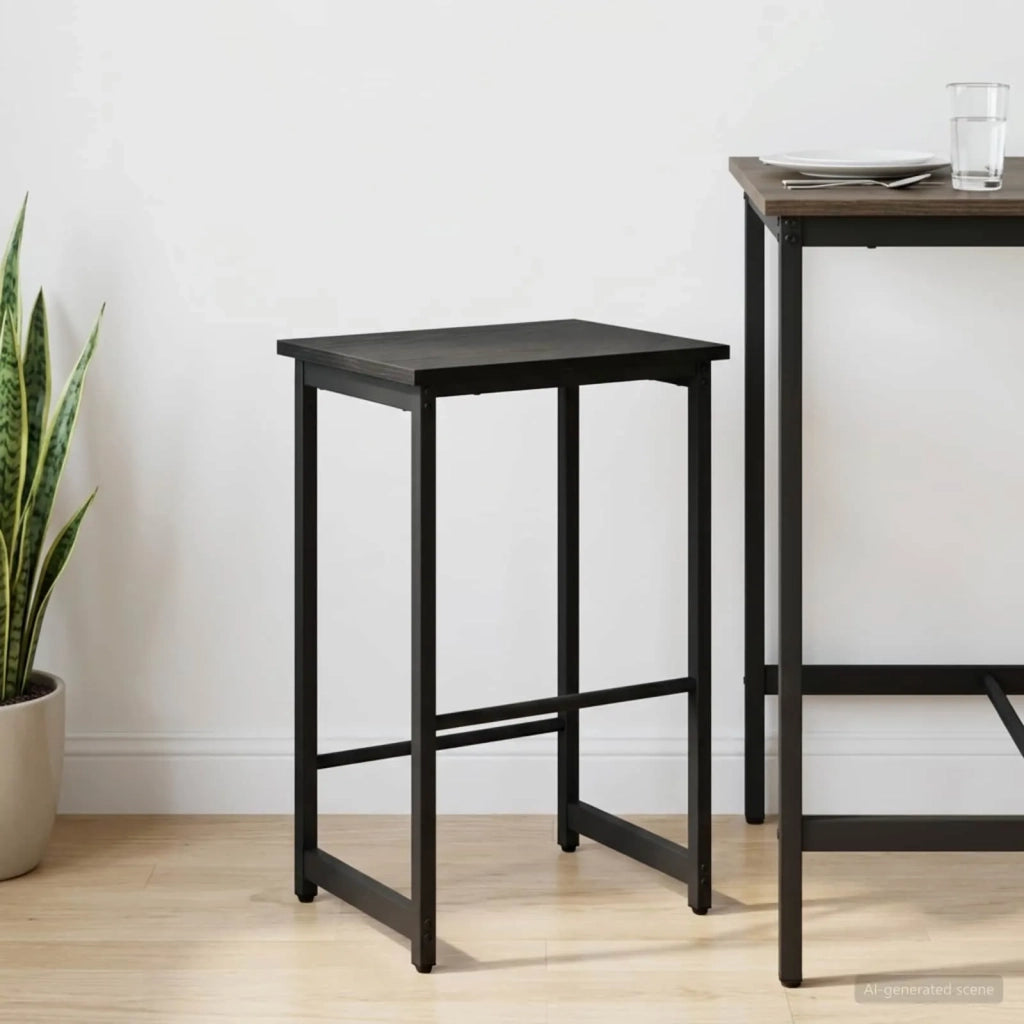 Sgabello da bar Rovere Nero 40 x 32 x 74 cm 8006193