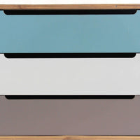 Mobile Brisbane 80x35,5x66,5 h cm in Legno Multicolor