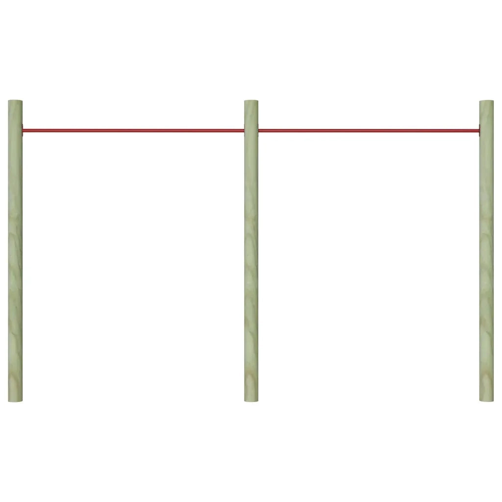 Sbarre da Gioco 2 pz 125 cm in Acciaio Rosso CFW1235255
